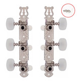 Tarraxas Pino Grosso Violão Nylon Cromada Tarrachas Classico