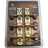 Tarraxas Pino Grosso Violão Nylon Myth Dourado Botão Escuro