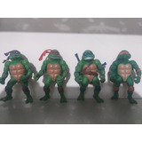 Tartarugas Ninja Lote Com 4 Bonecos Personagens Tmnt