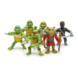 Tartarugas Ninja Miniaturas 6pcs Bonecos Colecionáveis Filme