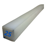 Tarugo Nylon Quadrado 25mm X 500mm Barra Tecnil Poliamida