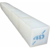 Tarugo Nylon Quadrado 40mm X 500mm Branco Tecnil Poliamida