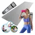 Tatame Esteira Para Yoga Exercícios Físicos 1 80mx53cmx5mm Cor Cinza