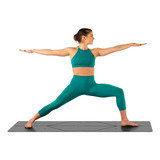 Tatame Esteira Para Yoga Exercícios Físicos Preto 1,80mx61cm