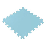 Tatame Tapete Eva 100x100x1cm 10mm Azul Claro 1x1 Metro