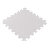 Tatame Tapete Eva 100x100x1cm 10mm Cinza Claro 1x1 Metro