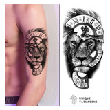 Tatuagem Falsa Temporária Leão
