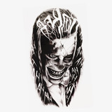 Tatuagem Rosto Coringa Joker Hahaha Removível Realista