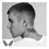 Tatuagem Temporária Asas Para Nuca Estilo Justin Bieber 