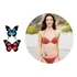 Tatuagem Temporária Dupla Borboleta 10x6 Cm Moda Verão Praia