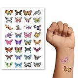 Tatuagem Temporária Infantil Borboletas - Kit Festa 32-020