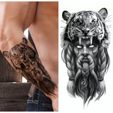 Tatuagem Temporária Masculina E Feminina Tigre