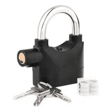 Tatudeboa Cadeado Com Alarme Anti Furto 110db Preto