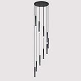 TAXXII Luminária Pendente De Escada De Luxo Lustre De Escada Longa Moderna De Villa De Vila Pendente De Iluminação De Teto Luminária De Teto LED Contemporânea Ajustável Villa Lustres De Escada 10 Luzes Para Kit De Restaurante