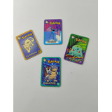 Tazos Elma Chips Pokémon Retangulares Lote Com 4 Unidades