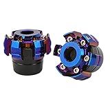 Tbest Moldura De Garfo Dianteiro De Roda Deslizante De Liga De Alumínio Premium Copo De Proteção Antichoque Para Ajuste Universal Durável à Prova De Desgaste