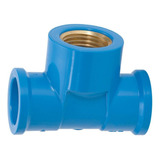 Te Azul Soldável 20mm X 1 2 C Bucha Latão Amanco