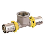 Tê Fêmea Para Gás 16mm X 1 2 Polegada Prensar Emmeti