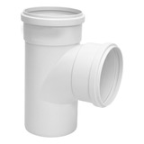 Te Pvc Esgoto 75mm Dn75 Branco Hidráulica Soldável