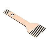 Tear De Remendar Pente De Franja Ferramentas Trançadas Design Ergonômico Pente De Tear De Tecelagem Pente De Madeira De Ponta Dupla Faia Superfície Brilhante Kit De