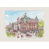 Teatro Municipal   1909   Rio De Janeiro   Aquarela