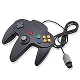 TechBrasil Controle Nintendo 64 Joystick Preto Analógico 3D 10 Botões Compatível Com N64