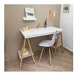 Technox Comercio Ltda Cavalete Moderno De Madeira Dobrável Para Escrivaninha E Home Office Kit Com 2 Unidades Suporta Até 80kg Natural