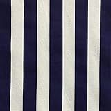 Tecido Gorgurinho Azul Marinho E Branco Listrado 1-50m De Largura
