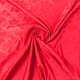 Tecido Jacquard Adamascado Medalhão Vermelho 2 80x6 00