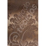 Tecido Jacquard Terracota Medalhao