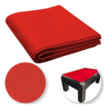 Tecido P Mesa De Bilhar Sinuca 2 25x2 00m Thaís Acrílico Cor Vermelho