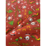 Tecido Tricoline De Natal 100 algodão 2 Cortes 1 00mtx1 50mt