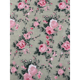 Tecido Tricoline Floral 100 Algodão 1 00 X 1 50m