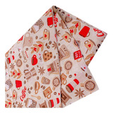 Tecido Tricoline Patchwork Coffee House Corte 1m X 1 50m