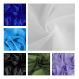 Tecido Voil Voal Liso 10 00 X 3 00 Metros Varias Cores