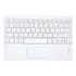 Teclado Abnt2 Touch Para Galaxy Tab S6 Lite A8 S7 iPad 9 8 7 Cor Branco