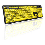 Teclado Amarelo Com Fio