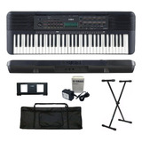 Teclado Arranjador Yamaha Psr e283 61 Teclas suporte Capa