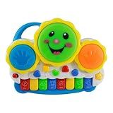 Teclado Bebê Brinquedo Infantil Com Som Luz De Animais Piano Pianinho Colorido Tambor