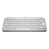 Teclado Bluetooth Logitech Master Series Qwerty Inglês Internacional Cor Cinza pálido Com Luz Branco