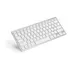 Teclado Bluetooth Sem Fio Ergonômico Slim Celular Notebook Cor De Teclado Branco Idioma Português Brasil