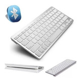 Teclado Bluetooth Sem Fio Para Tablet iMac iPad Pc Wireless Cor De Teclado Branco Idioma Padrão Us Americano