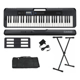 Teclado Casio Ct s300 61 Teclas Preto Suporte Capa