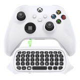 Teclado Chatpad Para Controle Xbox Series S/x E Xbox One S/x Cor Branco