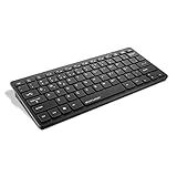 Teclado Com Fio Mini Multimídia Conexão USB Cabo De 150cm Teclas Chocolate Preto TC154