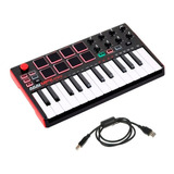 Teclado Controlador Midi Akai Mpk Mini