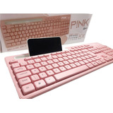 Teclado Cor Rosa Para