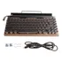 Teclado De Máquina De Escrever 83 Teclas Vintage Sem Fio Mec