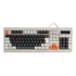 Teclado De Membrana Abnt2 Design Retro E Teclas Silenciosas Cor De Teclado Cinza escuro Idioma Português Brasil