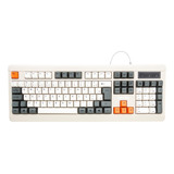 Teclado De Membrana Abnt2 Design Retro E Teclas Silenciosas